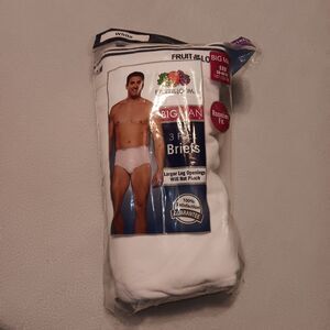 Fruit of the Loom 5XB Big Man Briefs 3 White Pack Men's Underwear